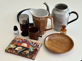 70`ER JAHRE KONVOLUT, VINTAGE, BRAUN, MID CENTURY